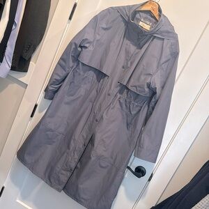 A new day XL long raincoat - purple/gray